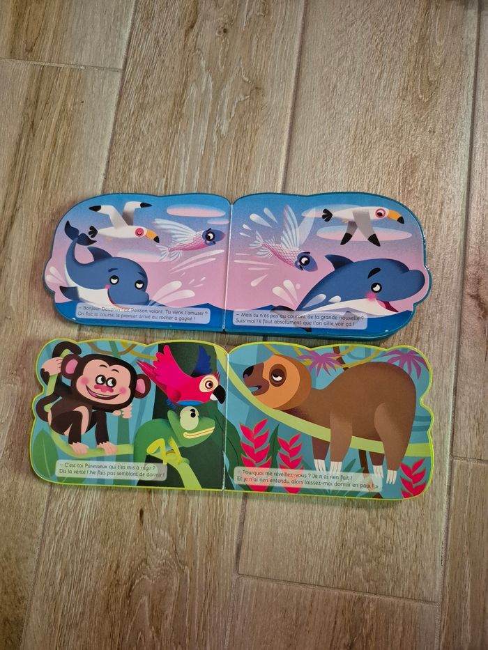 Livre mini animaux singe et dauphin - photo numéro 2