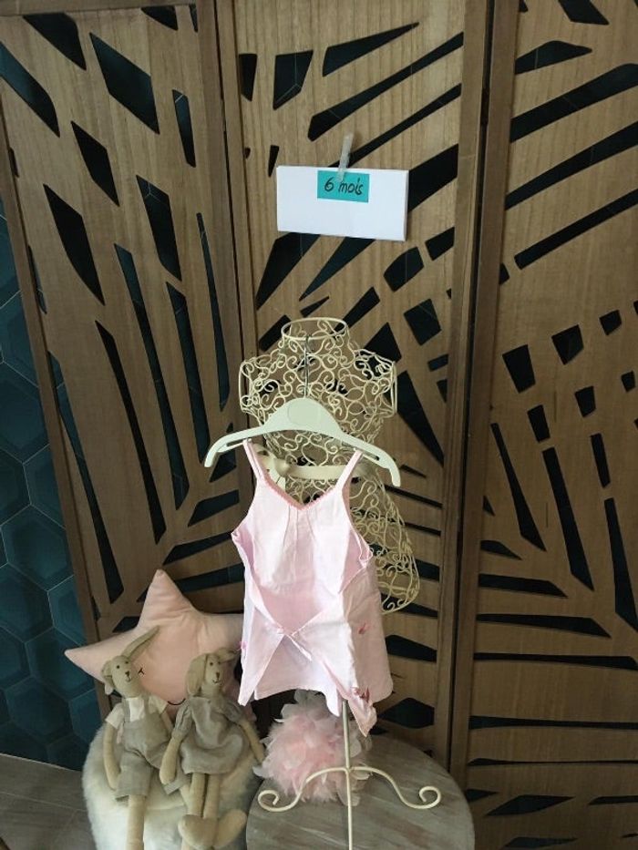 Robe fille + chapeau 6 mois