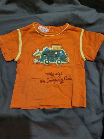 Tee-shirt orange la compagnie des petits