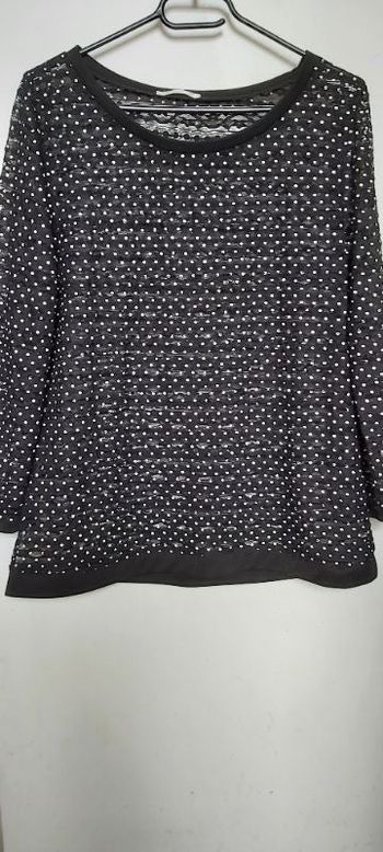 Pull maille dentelle "promod"
