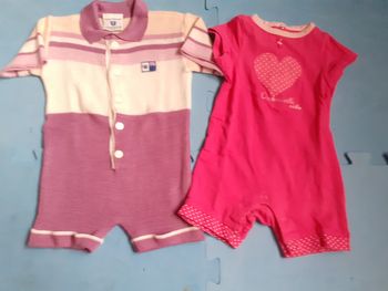 Lot de 2 barboteuses fille 3mois