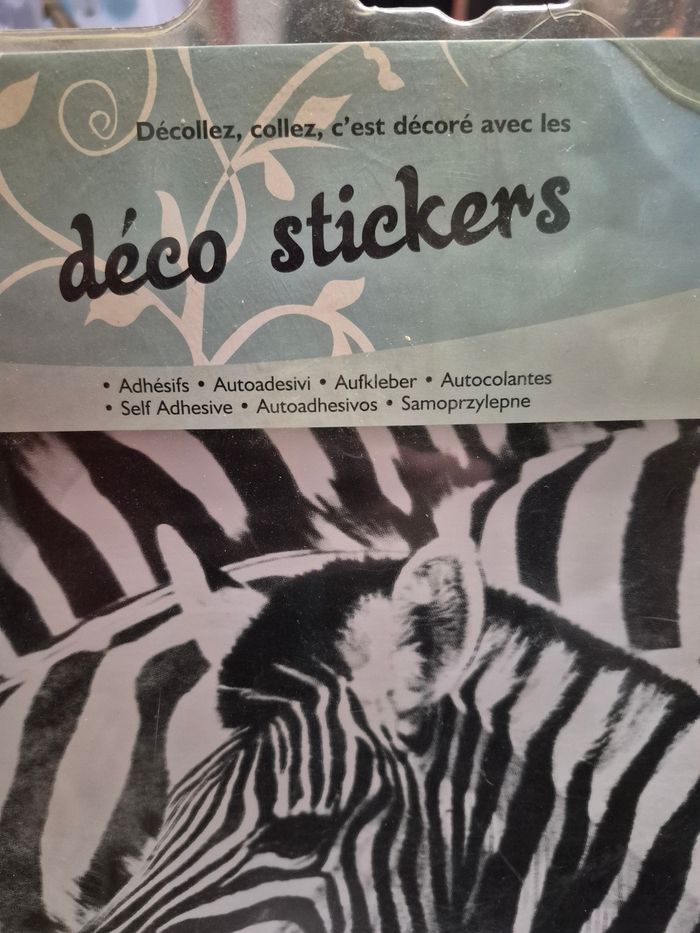 Deco 4 stickers zèbre neufs - photo numéro 3