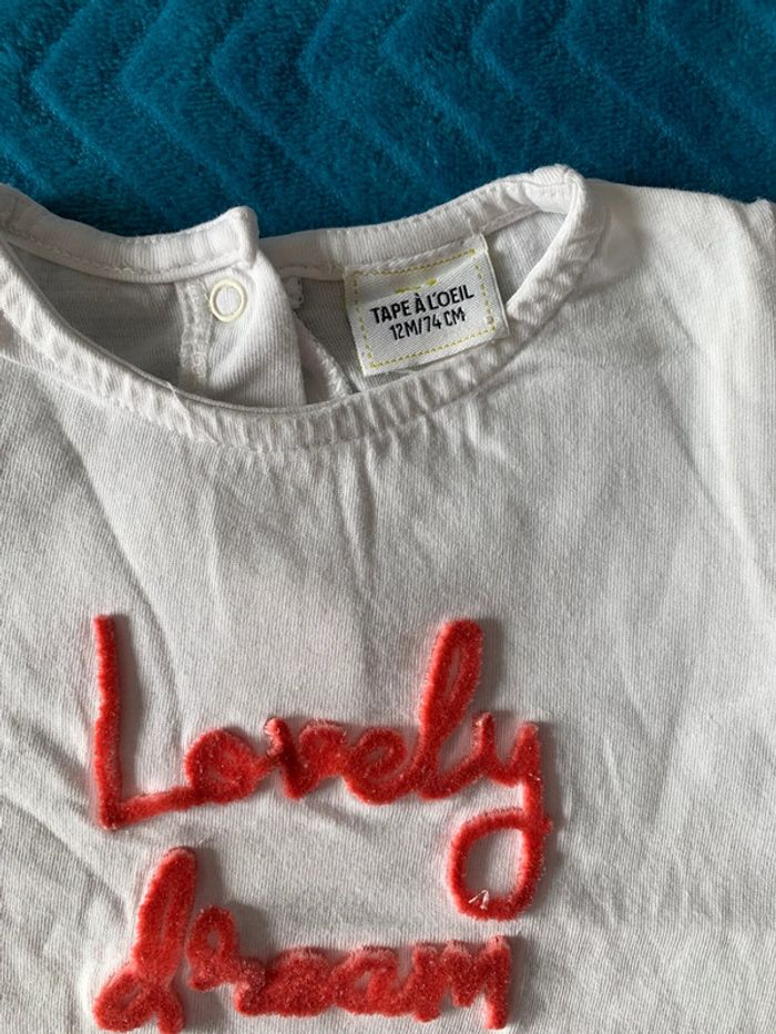 Tee shirt 12 mois fille - photo numéro 2