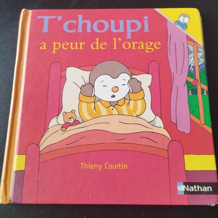 Livre enfant Nathan T'choupi a peur de l'orage