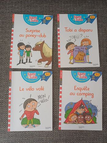 Lot de 4 bd sami et Julie fin de CP CE1