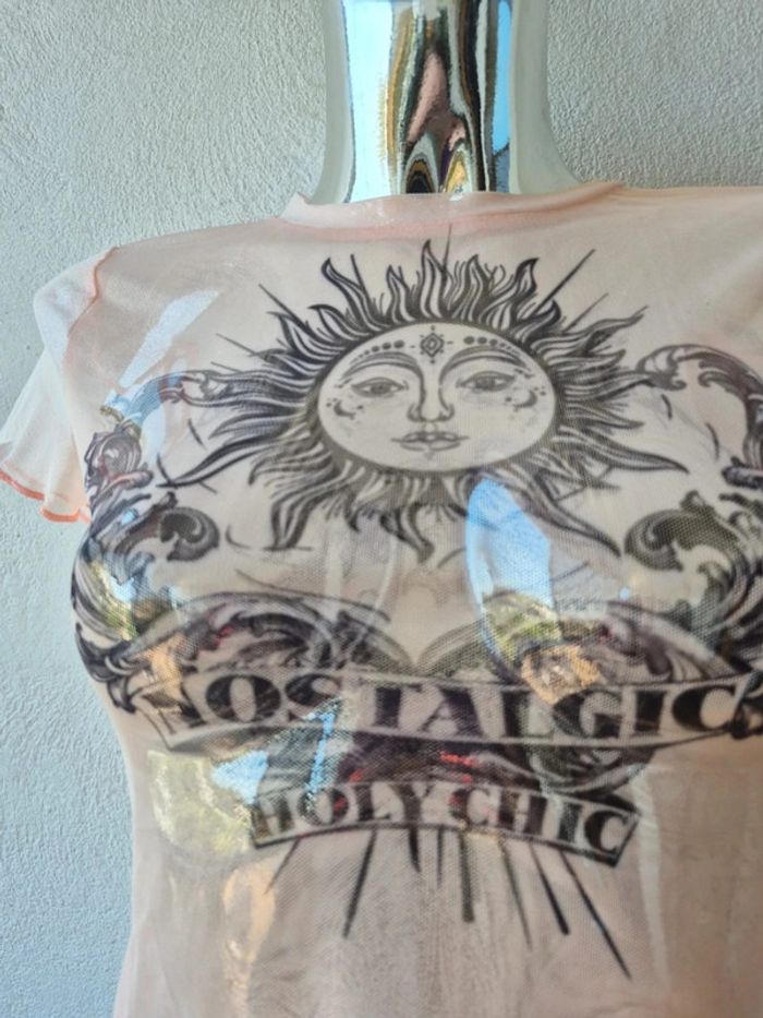 T-shirt transparent motif soleil - photo numéro 2