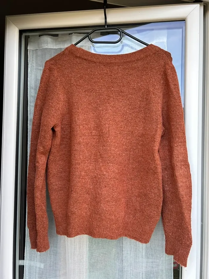 Pull orange rouille - photo numéro 3