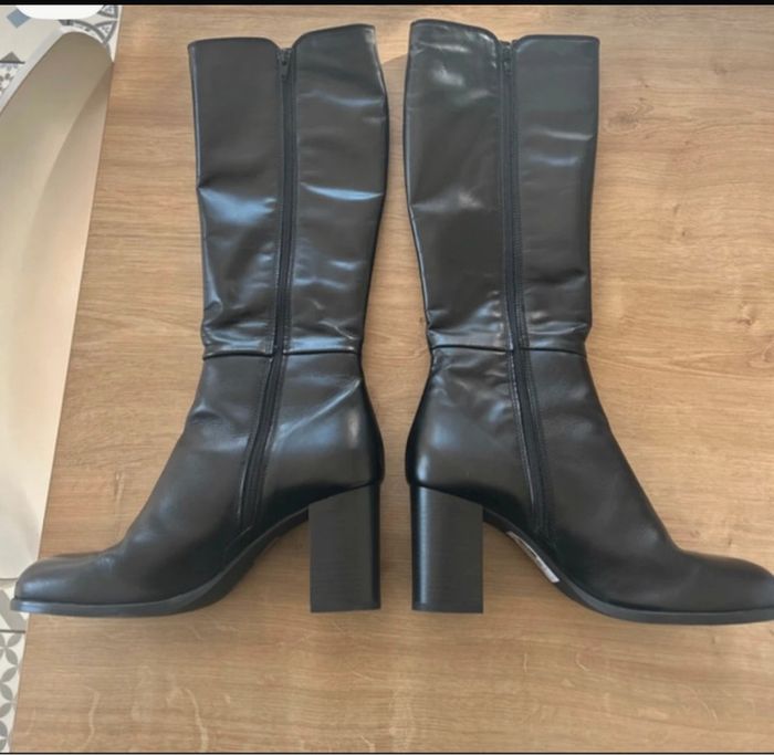 Bottes cavalière cuir Eram - photo numéro 3