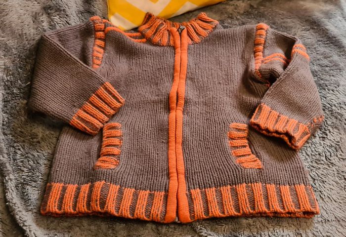 Gilet marron garçon taille 5 ans Catimini - photo numéro 2