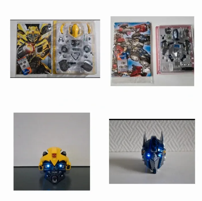 Lot 2 tête Casque Transformers