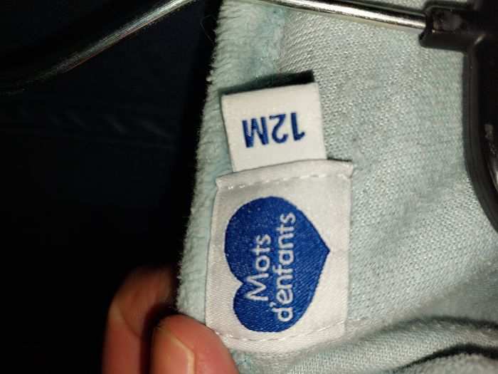 Pyjama bleu clair 2 pièces - Mots d'enfants - photo numéro 2