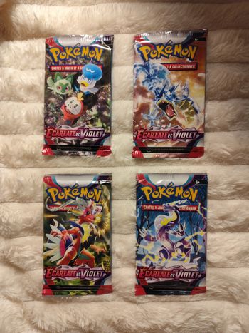 Artset lot boosters EV Écarlate et violet neuf scellés sortis de display scellées pokémon