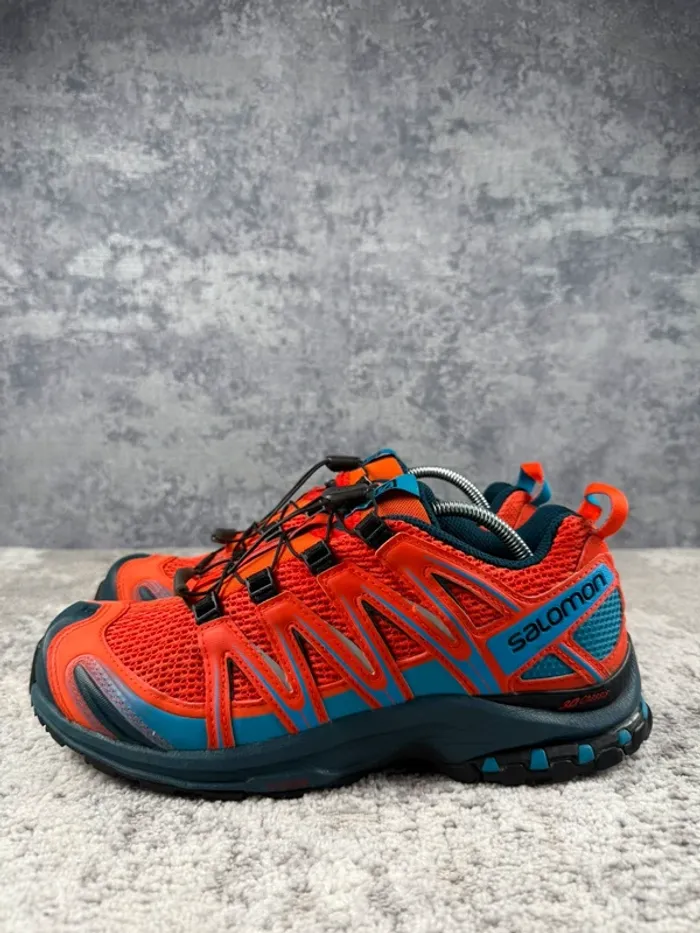 Salomon XA Pro 3D - Trekking Shoes - Orange & Blue - photo numéro 5