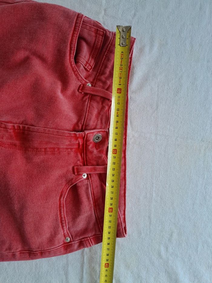 Jean taille haute rouge clair Only 28/32 - photo numéro 7