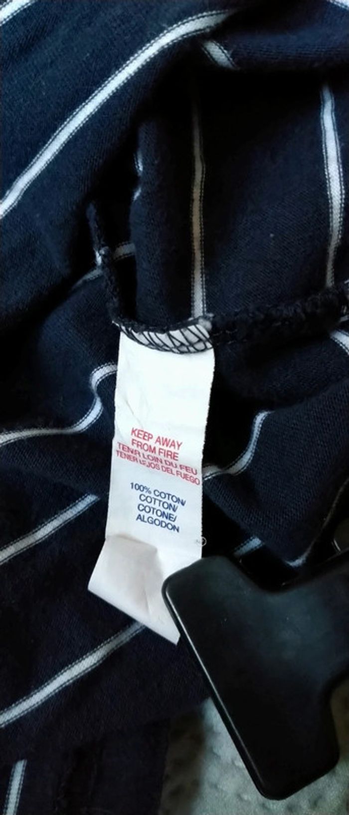 Polo effet 2 en 1 à rayures marine garçon 12 ans sergent major - photo numéro 13