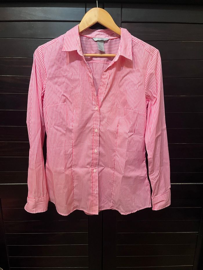 Chemise rayée rose taille 40/42