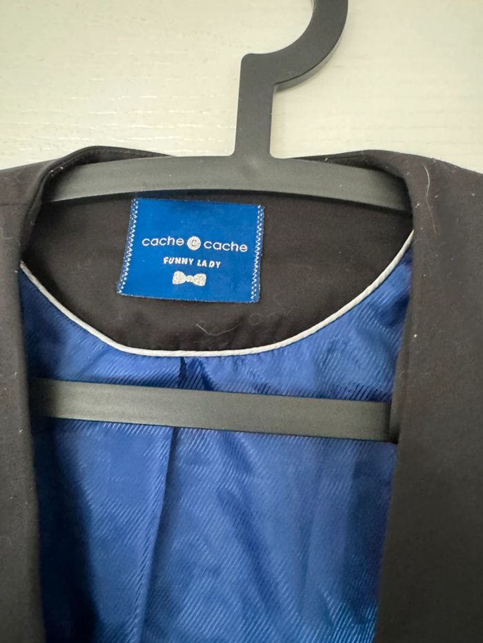 Veste chic noire cache cache femme taille 2 - photo numéro 2