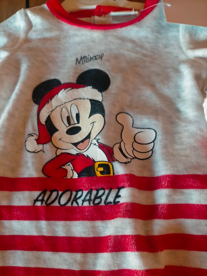 Pyjama noël Mickey 3 mois - photo numéro 2
