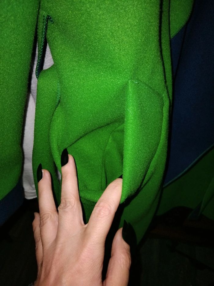 Manteau vert intérieur marine - photo numéro 2