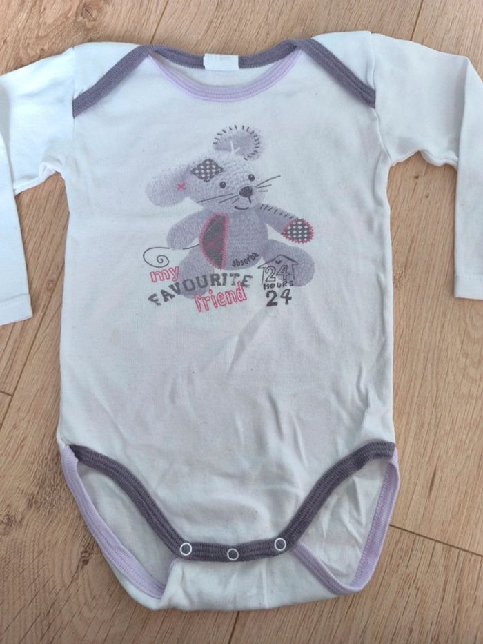Lot de 10 bodies manches longues fille + 3 offerts : FPC / Absorba / DPAM etc - 24 mois 86 cm - photo numéro 10