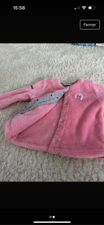 Veste polaire bébé fille
