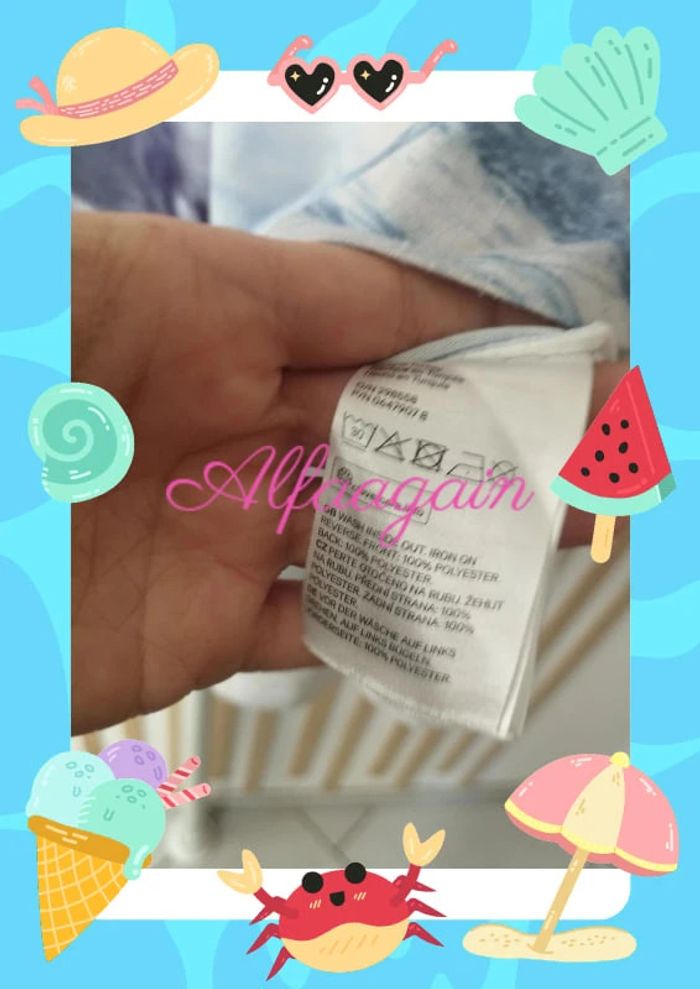 T-shirt poncho chevaux h&M 8/10ans - photo numéro 8