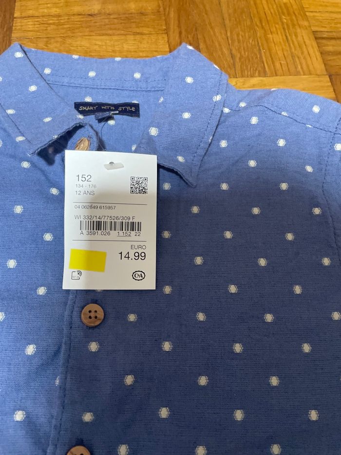 Chemise bleu garçon 12 ans - photo numéro 2