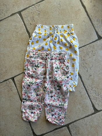 Lot de 2 pantalons fluide fille