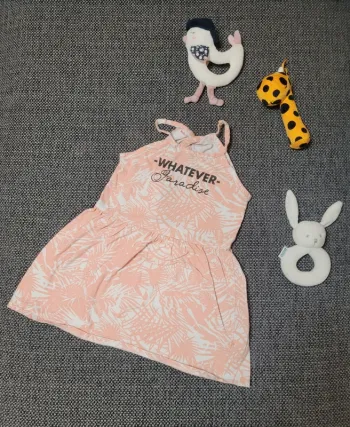 Robe légère motifs palmiers 3 ans