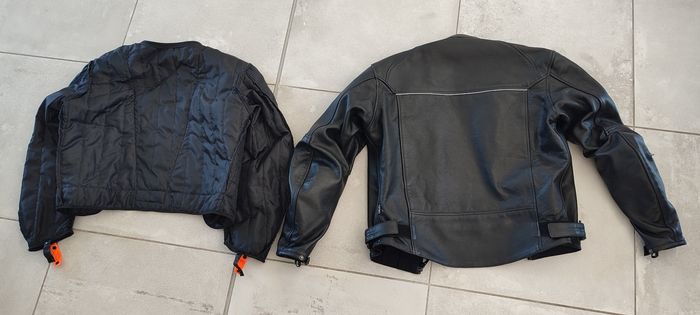 🏍️ Blouson de moto 100% cuir marque Bering vendu avec sa doublure thermique - homme, taille M - excellent état - photo numéro 2