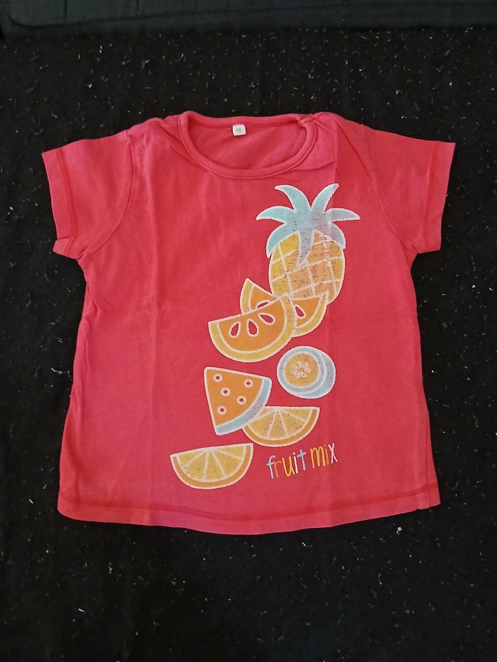 Lot de 5 t- shirt manches courtes 18 mois fille - photo numéro 6