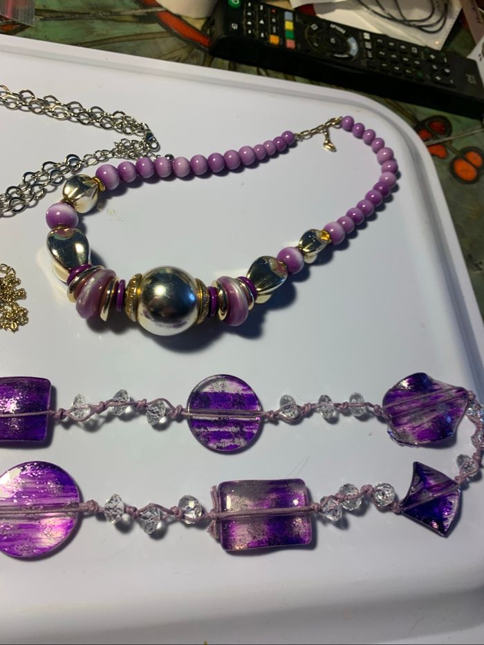 Gros lot bijoux violets ( voir descriptif) - photo numéro 9