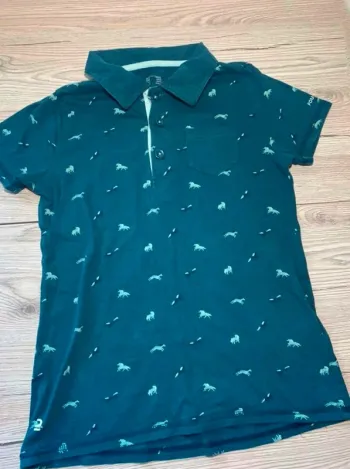 Polo d’équitation bleu  12  ans