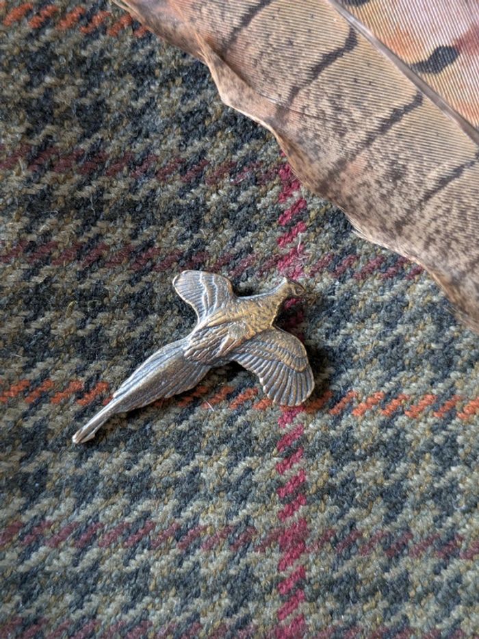 Pin's Faisan couleur Bronze Chasse Pheasant hunting
