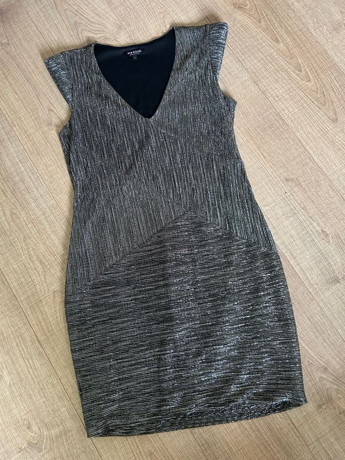 Robe brillante à manches courtes Morgan taille L excellent état - photo numéro 7
