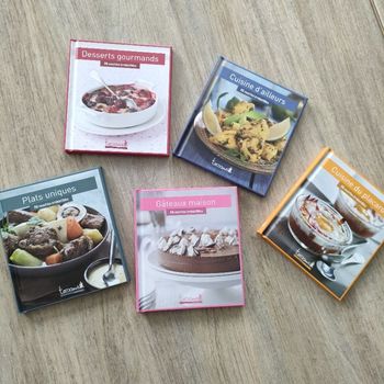 Lot 5 livres de cuisine