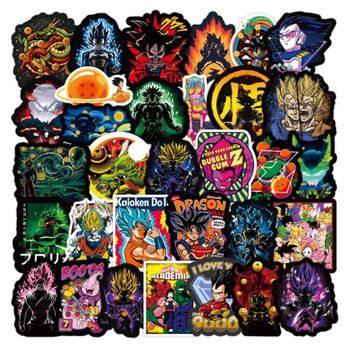 Stickers dragon ball z neuf autocollant résistant à l’eau décoration téléphone ordi