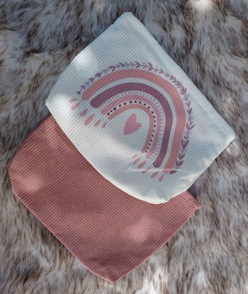 Pochettes Maquillage Velours Côtelé