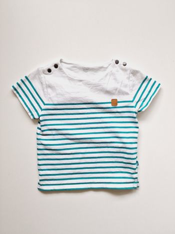 Obaïbi - Tee-shirt épais, manches courtes - Marinière