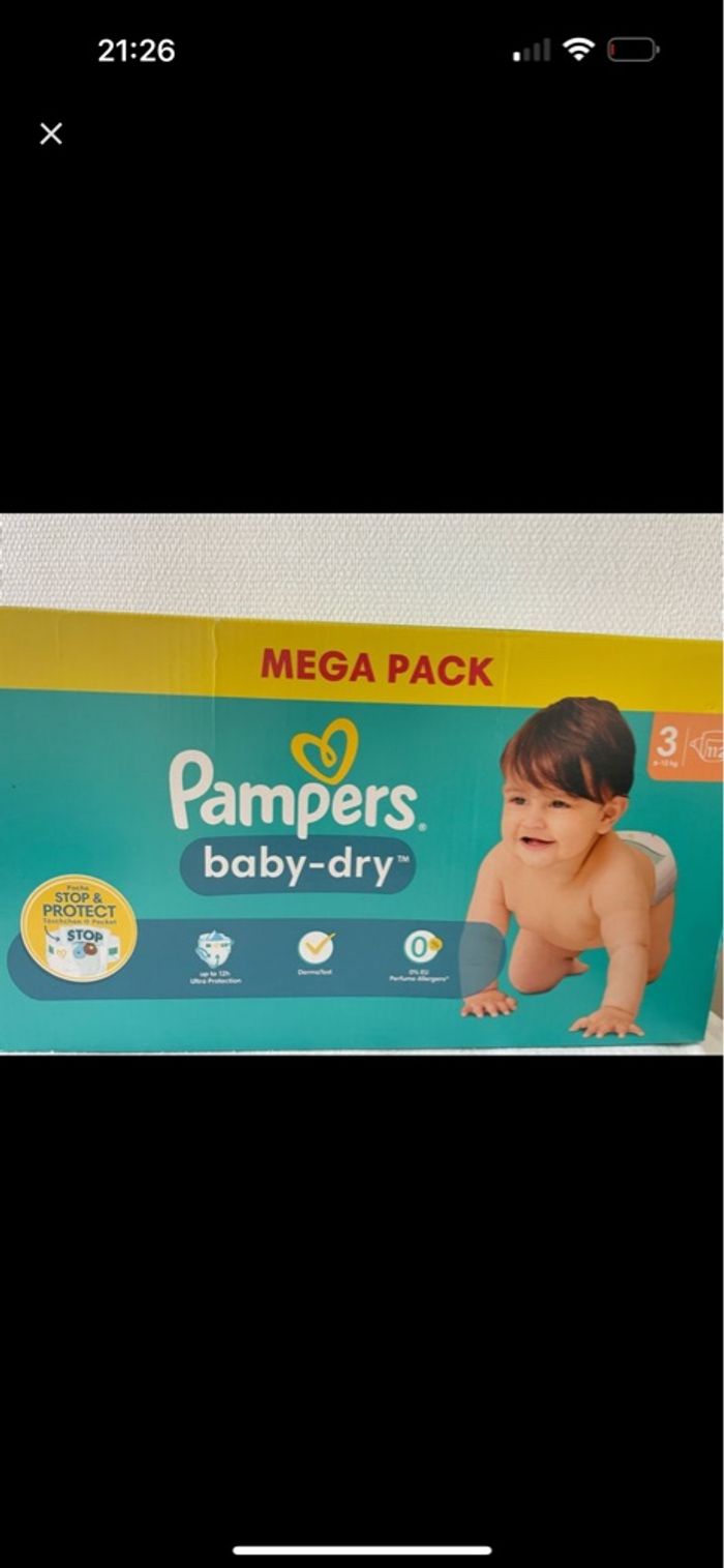 couche pampers taille 3
