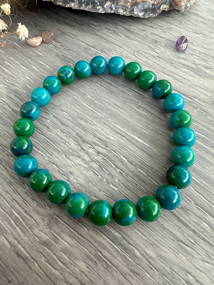 Bracelet en turquoise véritable d’Australie – Pierre naturelle - photo numéro 3