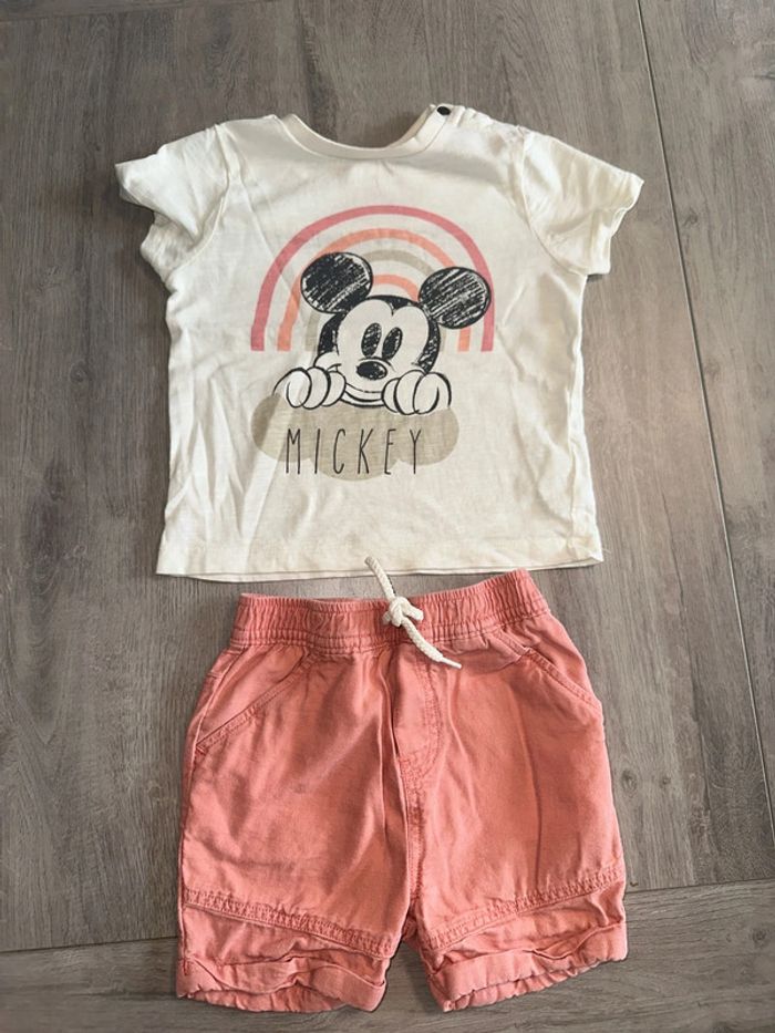 Ensemble Mickey short t-shirt