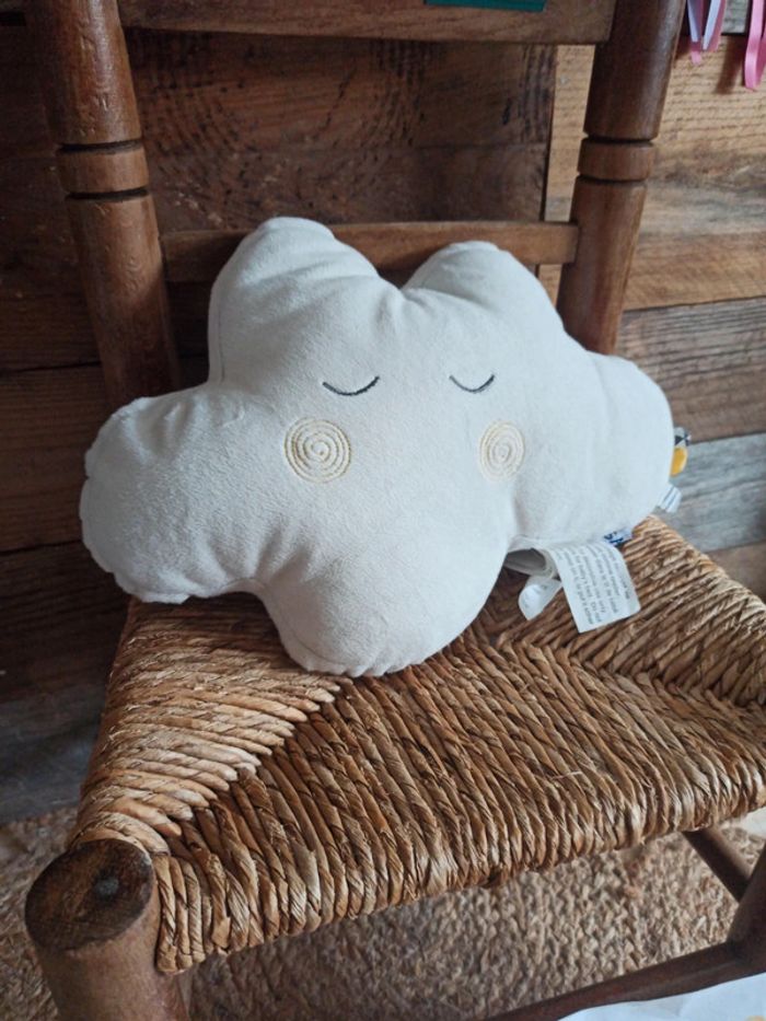 Peluche coussin nuage sauthon tbe - photo numéro 2