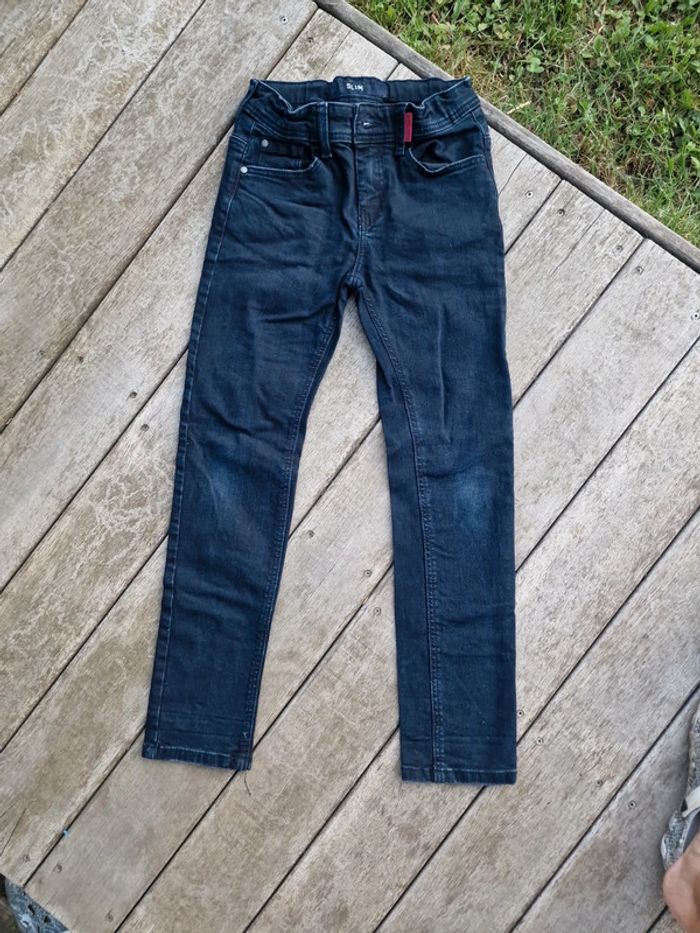 Jean foncé tape à l'œil slim taille 9 ans - photo numéro 4
