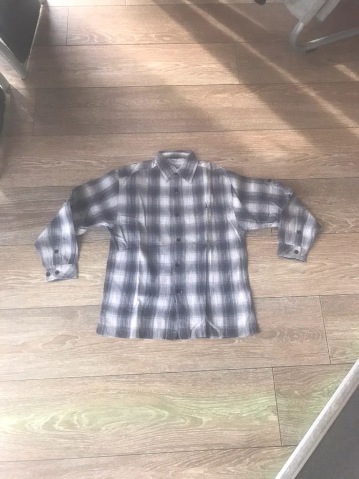 Chemise manches longues à carreaux