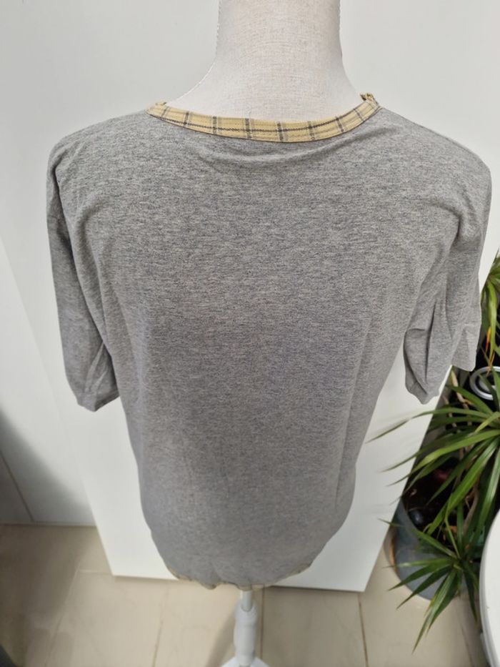 Haut De Pyjama Nounours Gris Jaune - photo numéro 6