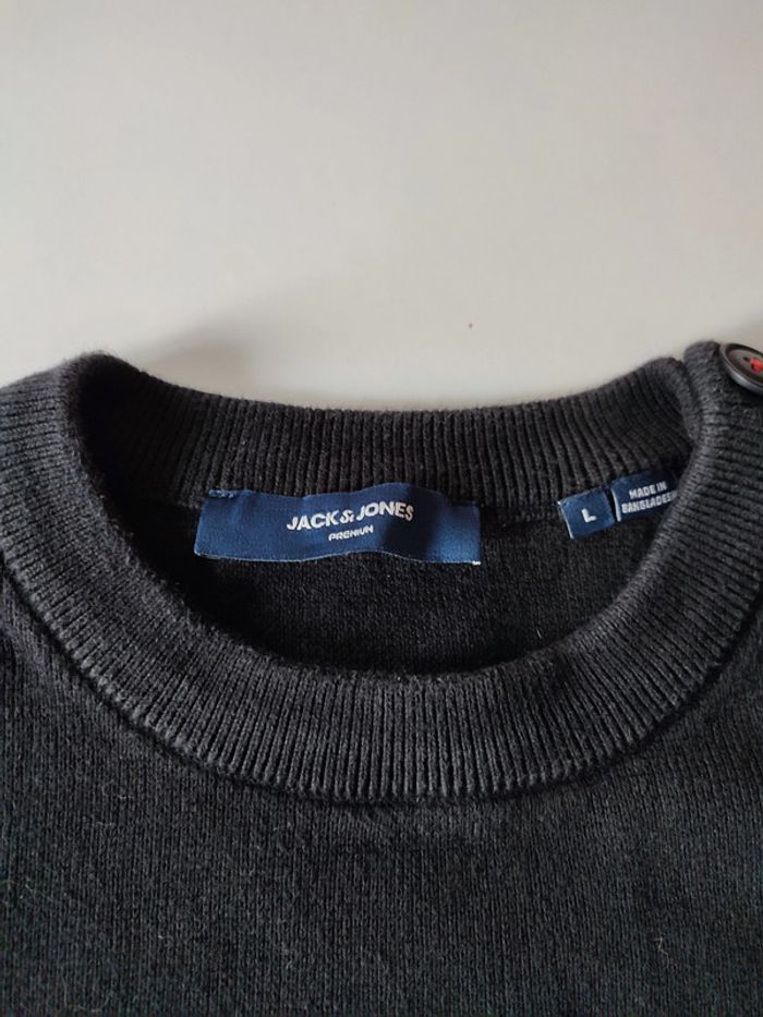 Pull Jack & Jones Premium noir - Taille L - photo numéro 5