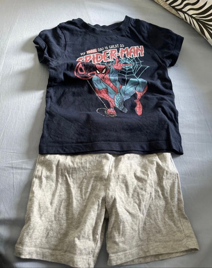 Pyjama court garçon Spiderman
