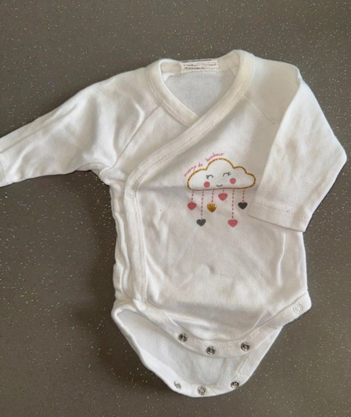 Lot de 6 bodies 1 mois manches longueSb - photo numéro 7
