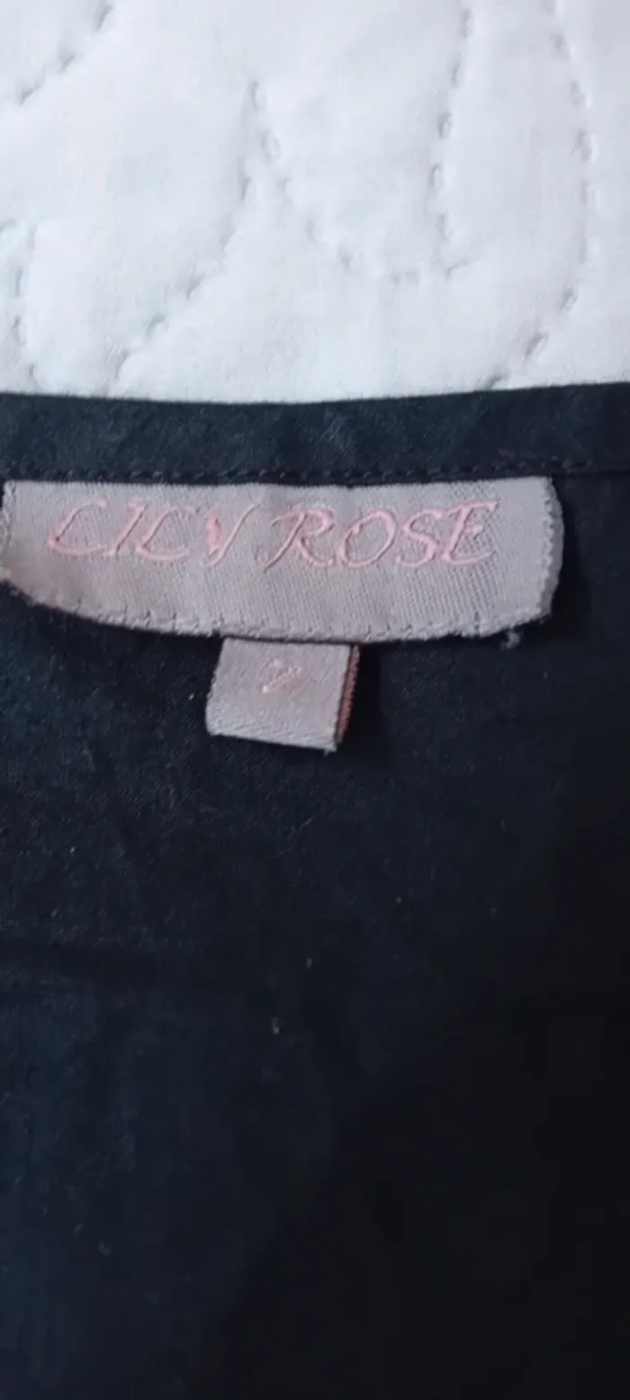 Tunique longue manches longues en coton esprit oriental avec broderies noir femme 38/40 lily rose - photo numéro 15